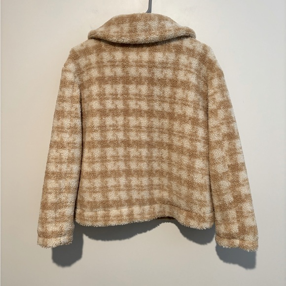 Blu Pepper Neutral Plaid Nubby Jacket - Picture 4 of 7